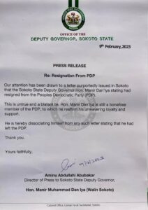 Sokoto deputy governor